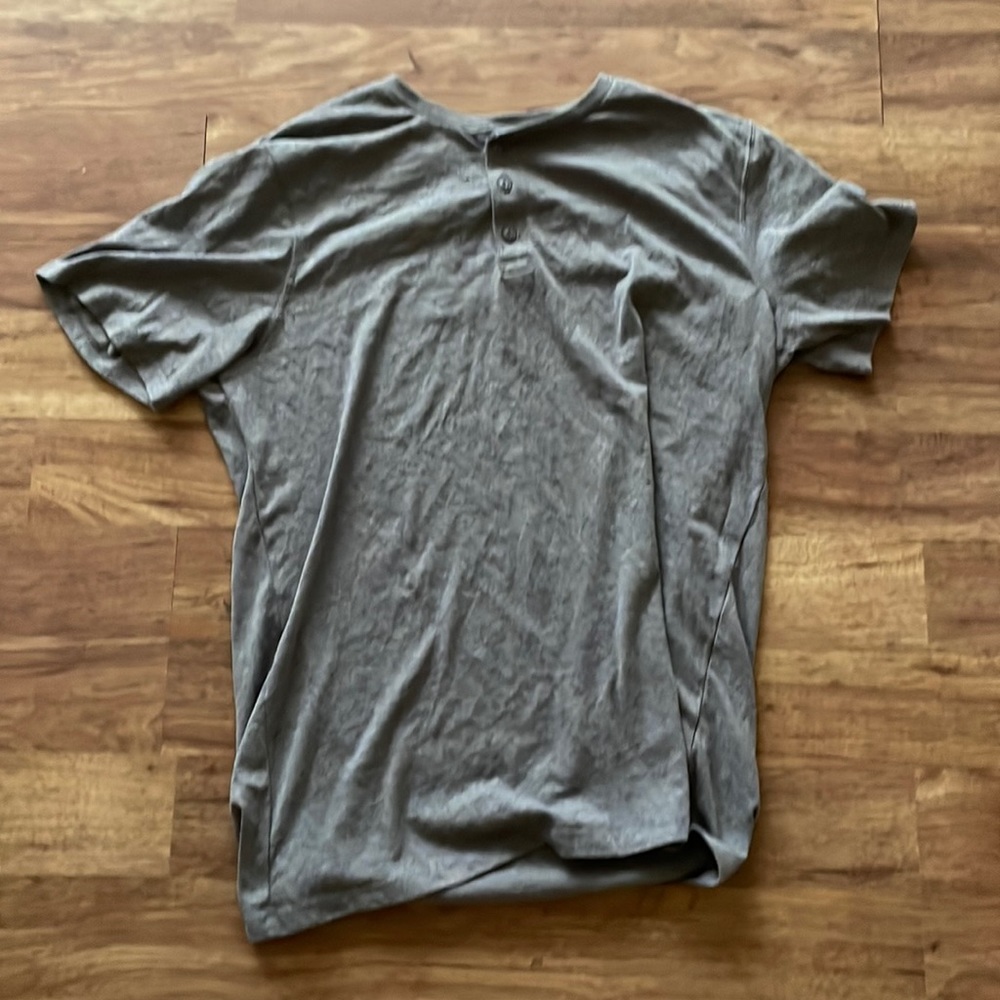 Gray heather henley t-shirt - never worn
